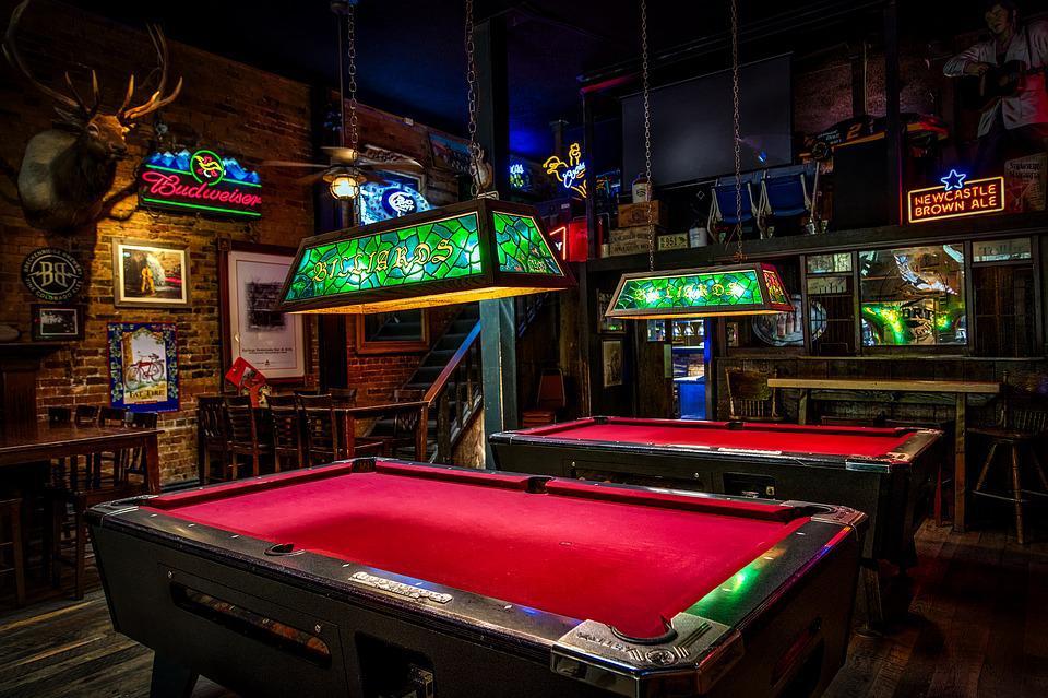 small billiard tables and pool tables, coin operated